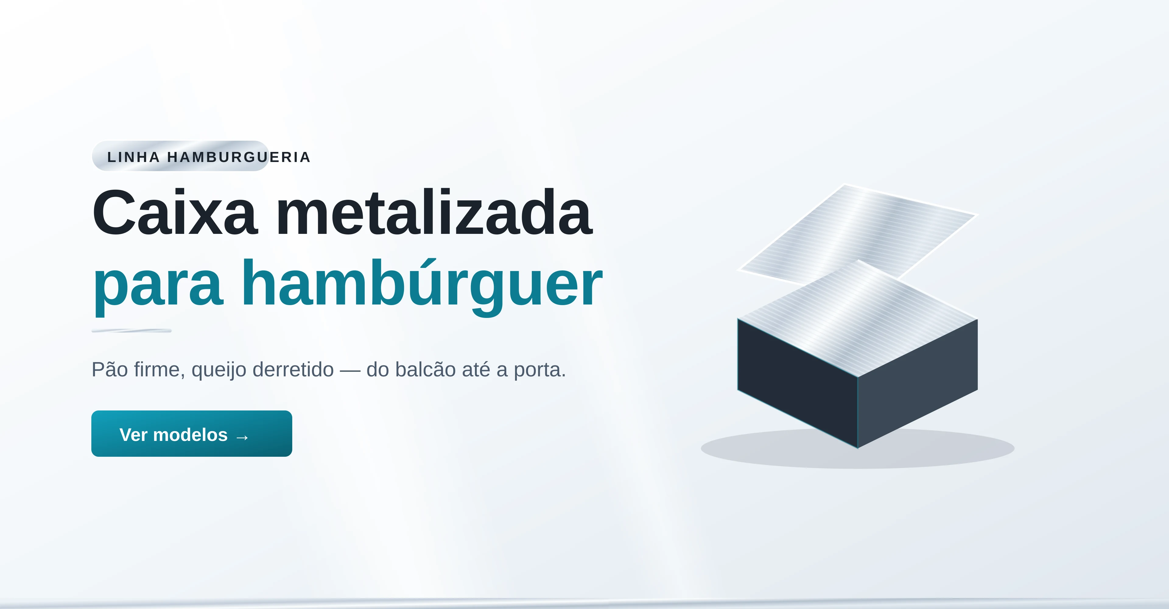 Caixa metalizada para hambúrguer — Forpack Embalagens