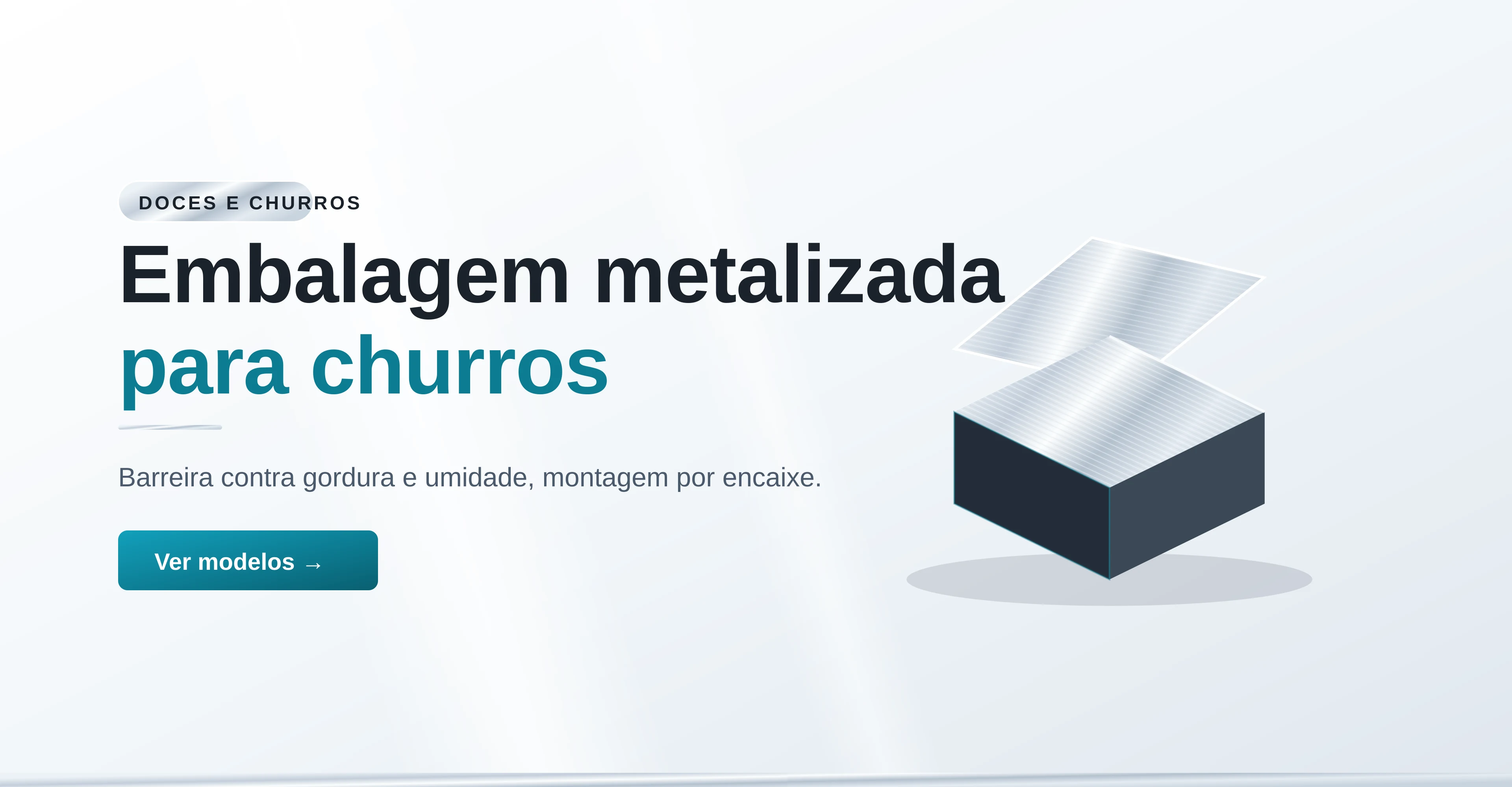 Embalagem metalizada para churros — Forpack Embalagens