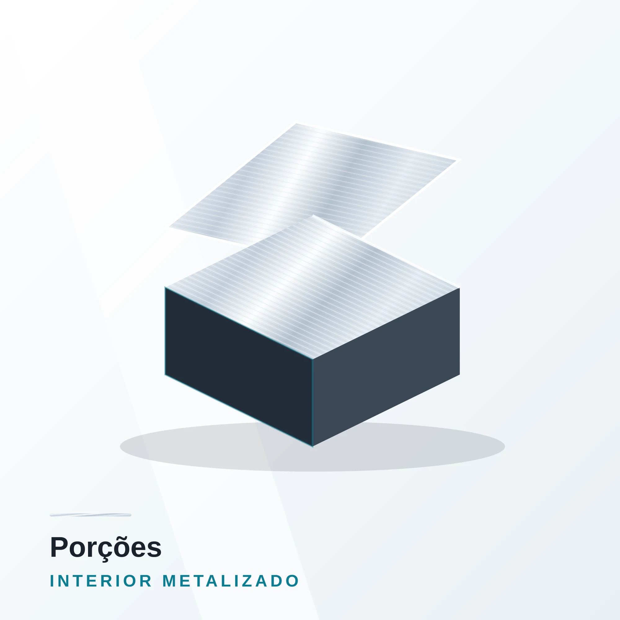 Caixa Metalizada para Porções e Frango Frito para delivery — embalagem food service Forpack