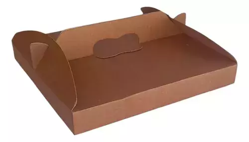 Cx Papelão Salgados Doces E Pizzas 35x35 Com Alça 25 Un para delivery — embalagem food service Forpack