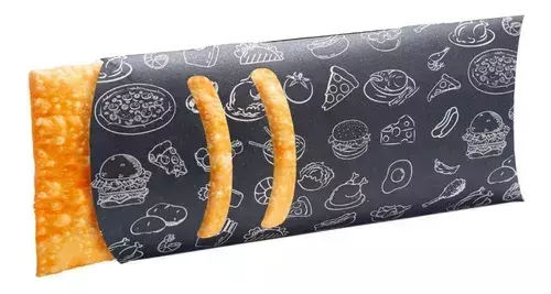 Embalagem Caixa Metalizada Pastel Delivery 50un — personalizada com a sua marca
