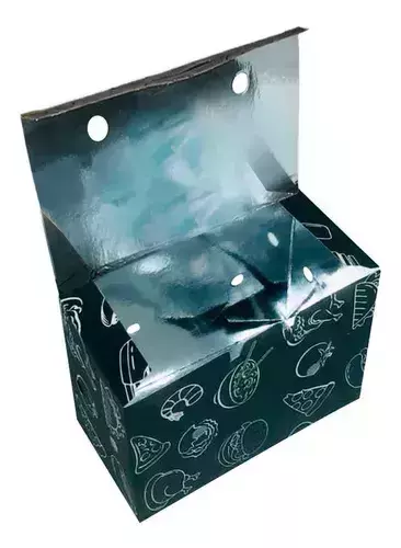 Embalagem Cx Metalizada Porções Batata Frita Viagem 50un para delivery — embalagem food service Forpack